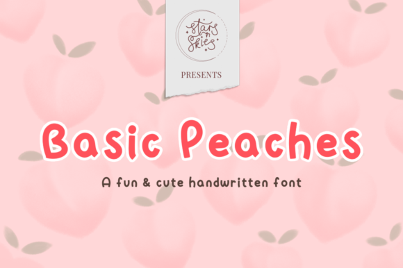 Basic Peaches: A Handwritten Font for Editorial Elegance