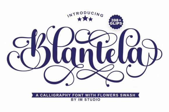 Blantela Font for Handmade Creations