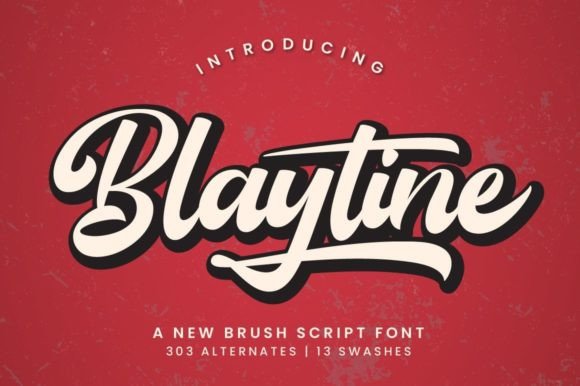 Blaytine: A Bold Script Font for Small Business Branding