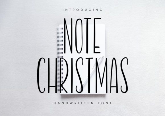 Bring Festive Charm with Note Christmas Font