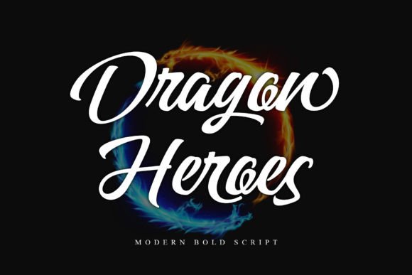 Dragon Heroes Font for Small Business Branding