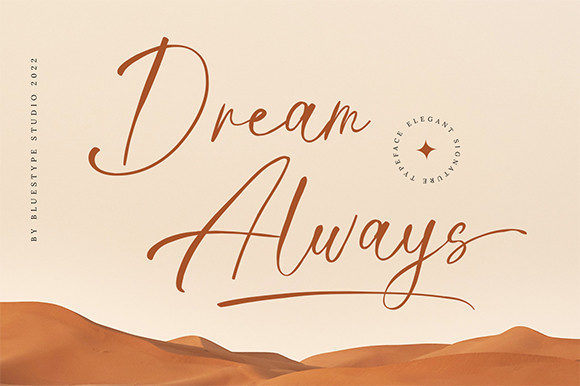 Dream Always: A Handwritten Font for Editorial Elegance