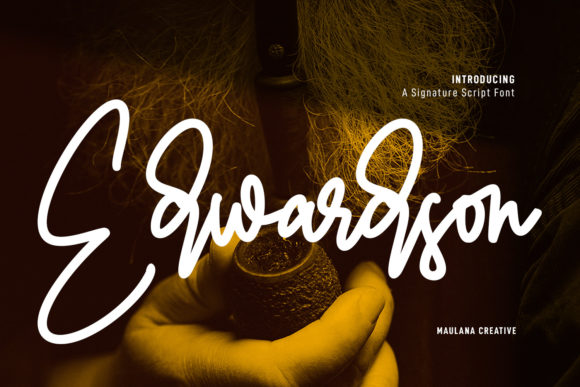 Edwardson Signature: A Modern Script Font for Web Design
