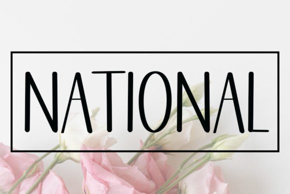 Enhance Your Editorial Design with the National Font