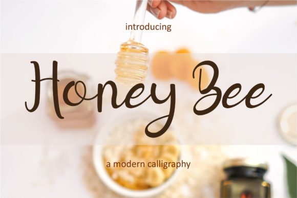 Honey Bee Font for Web Design