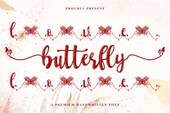 Love Butterfly: A Romantic Typeface for Branding Projects
