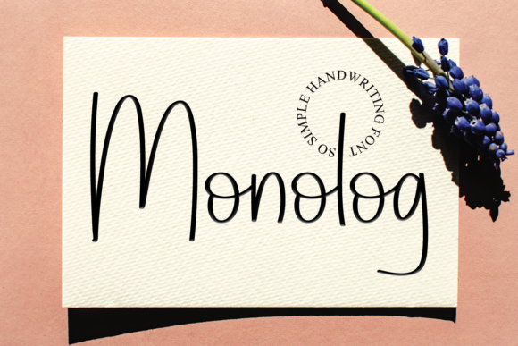 Monolog: A Handwritten Font for Modern Web Design