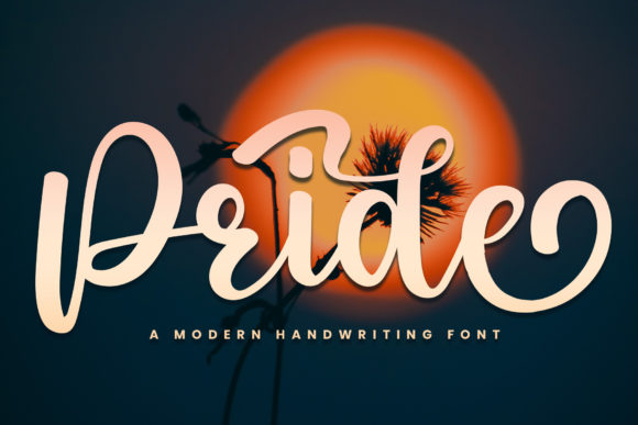 Pride Font: A Handwritten Touch for Elegant Editorial Designs