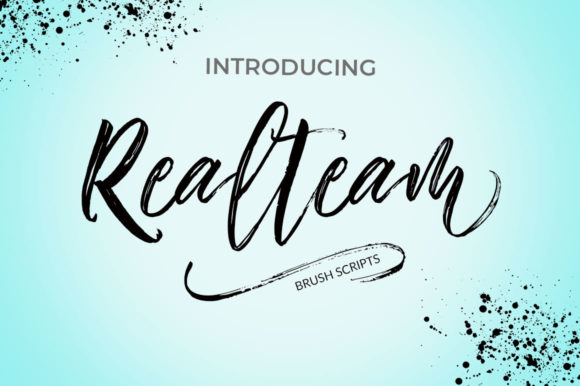 Realteam Font for Web Design and Brand Identity