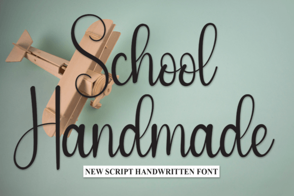 School Handmade Font for Craft Projects