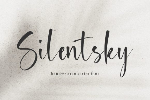Silentsky: A Handwritten Font for Editorial Elegance