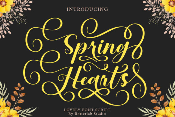 Spring Hearts Script Font Review