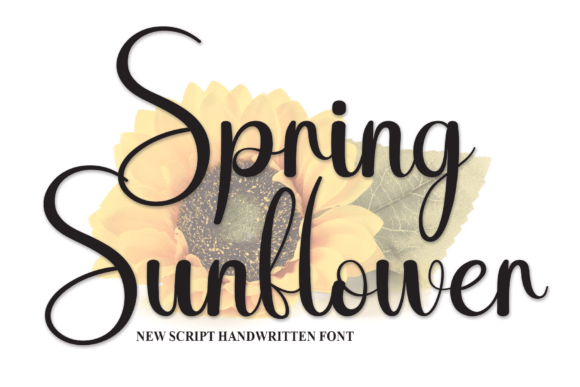 Spring Sunflower Font for Business Branding