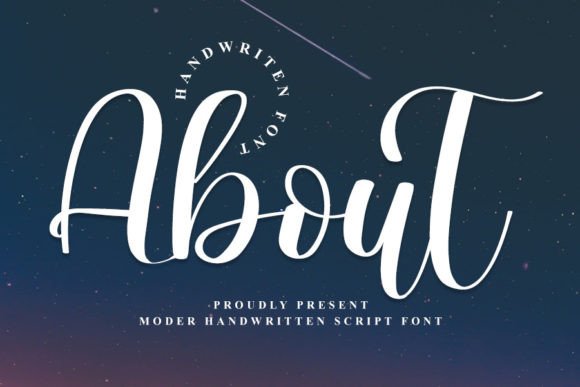 The Art of Typography: Exploring the Handwritten Charm of About