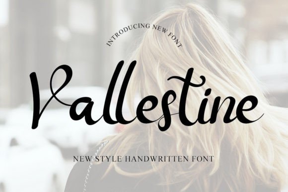 Vallestine Font for Web Design and Brand Identity